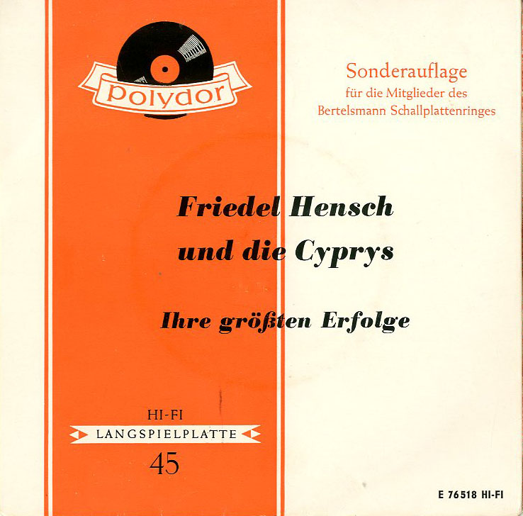 Albumcover Friedel Hensch und die Cyprys - Ihre größten Erfolge (EP)