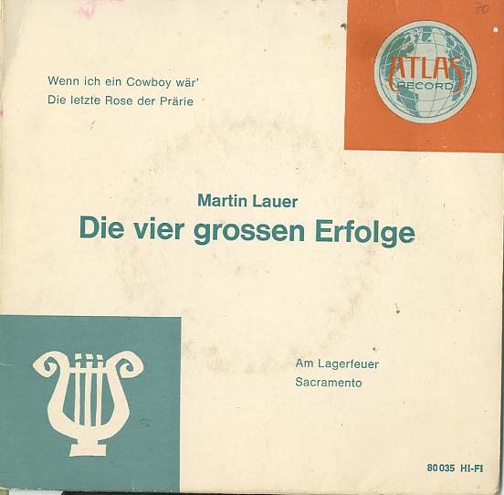 Albumcover Martin Lauer - Die vier grossen Erfolge (EP)
