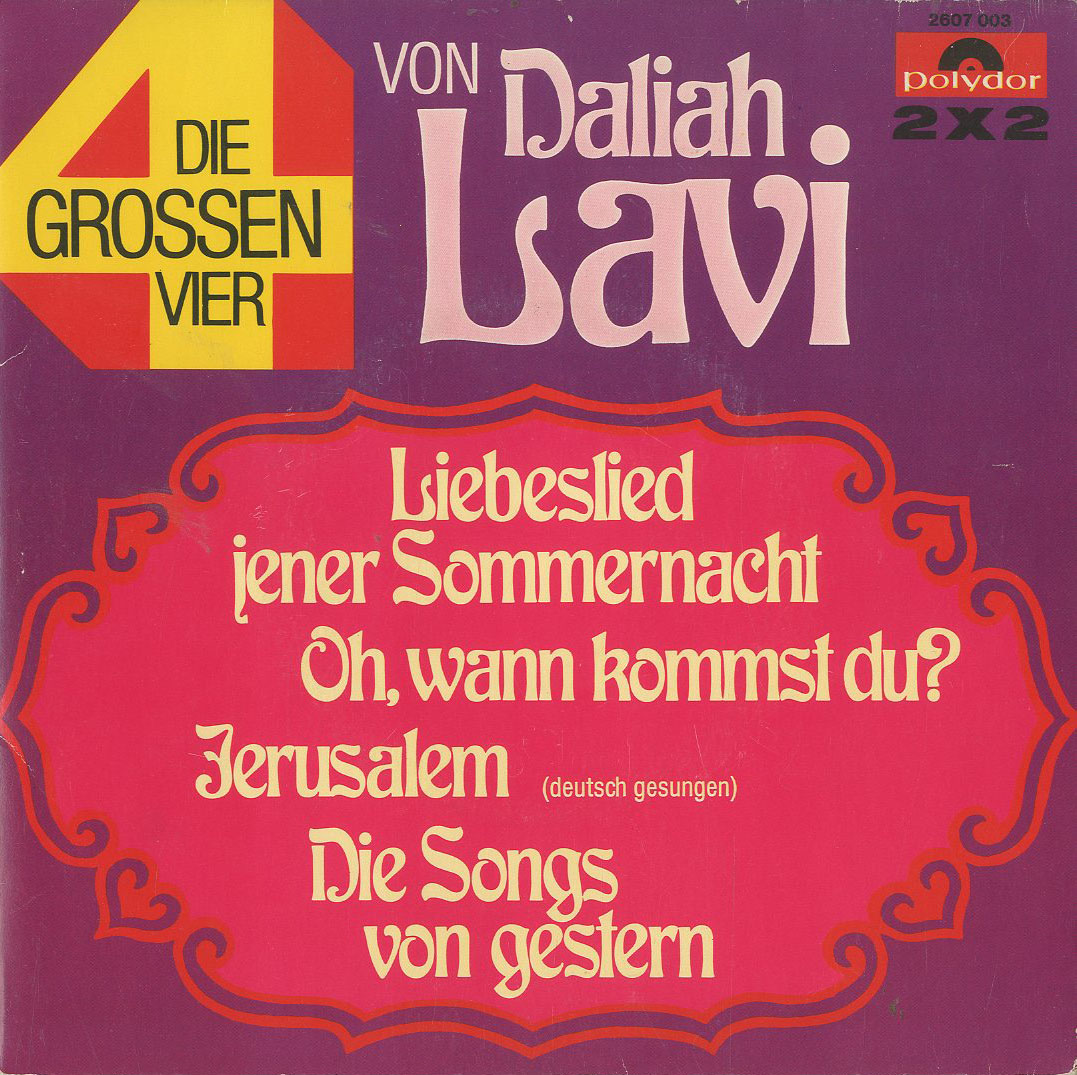 Albumcover Daliah Lavi - Die grossen 4 von Dalia Lavi ( 2 Singles im Klappcover))
