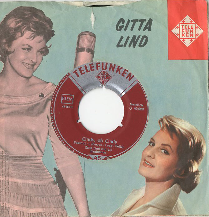 Albumcover Gitta Lind (Issy Pat) - Cindy oh Cindy / Valentino