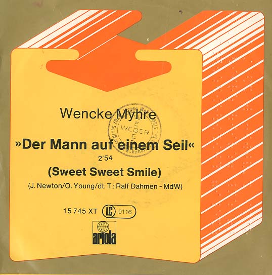 Albumcover Wencke Myhre - Der Mann auf einem Seil (Sweet Sweet Smile)
