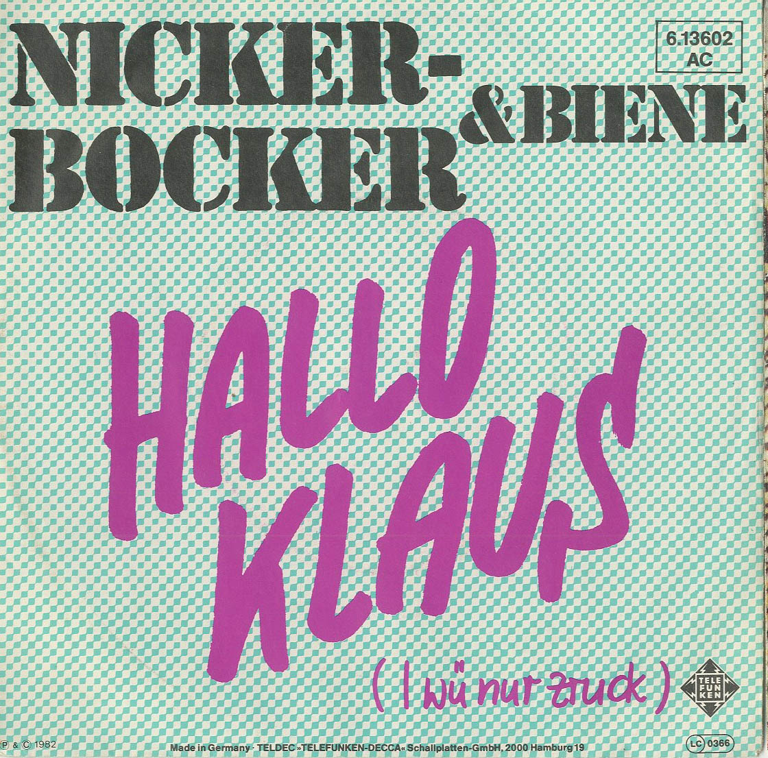 Albumcover Nickerbocker - Hallo Klaus (I wü nur zruck / Hallo Maus