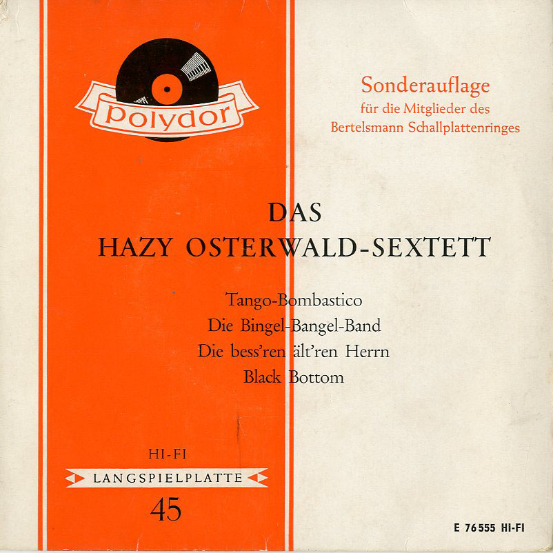 Albumcover Hazy Osterwald (Sextett) - Das Hazy Osterwald Sextett (EP)