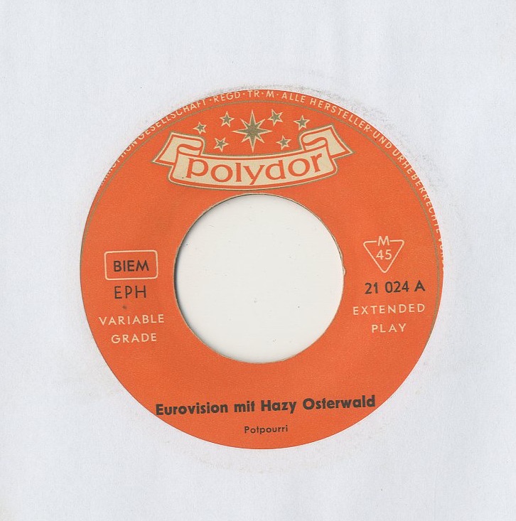 Albumcover Hazy Osterwald (Sextett) - Eurovision mit Hazy Osterwald (EP)