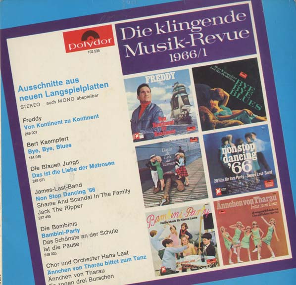 Albumcover Polydor Sampler - Die klingende Musik-Revue 1966/1 (EP)