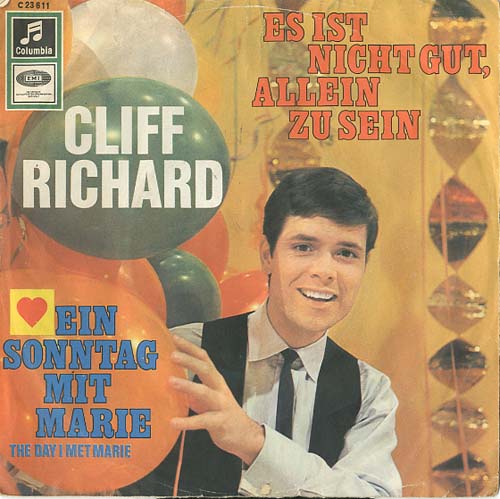 Albumcover Cliff Richard - Es ist nicht gut allein zu sein / Ein Sonntag mit Marie (The Day I Met Marie)