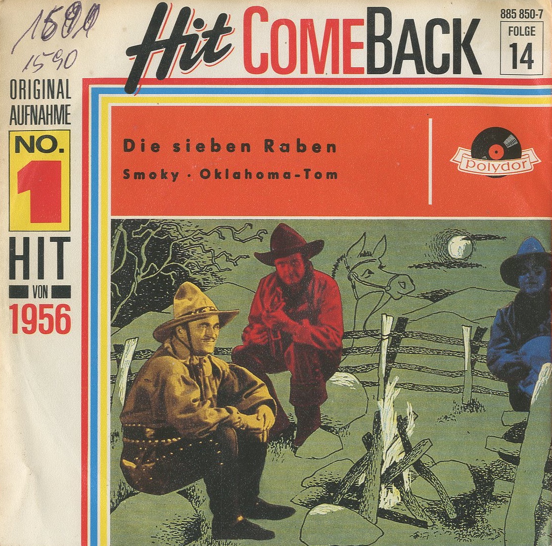 Albumcover Die Sieben Raben - Smoky / Oklahoma Tom (Hit ComeBack Folge 14)