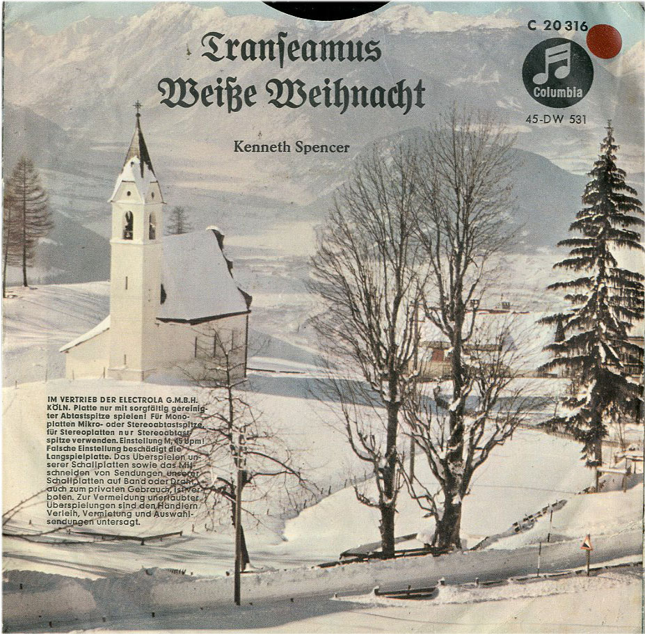 Albumcover Kenneth Spencer - White Christmas (Weisse Weihnacht) / Transeamus 