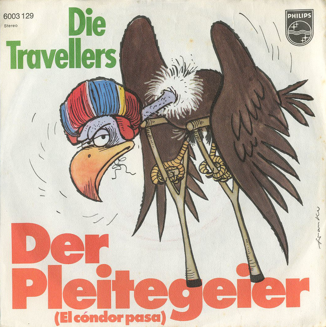 Albumcover Die 3 Travellers - Der Pleitegeier (Elm Condor Pasa) / Mamma zieh die Hot Pants an