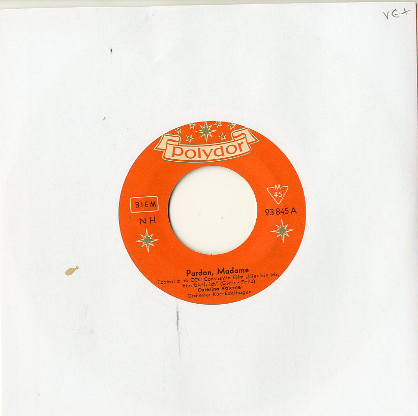 Albumcover Caterina Valente - Pardon Madame / Ein bißchen Pompadour