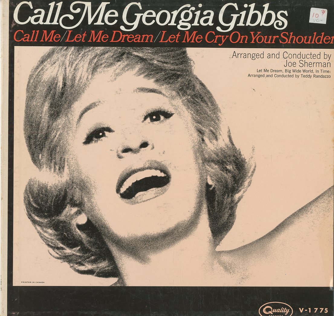 Albumcover Georgia Gibbs - Call Me