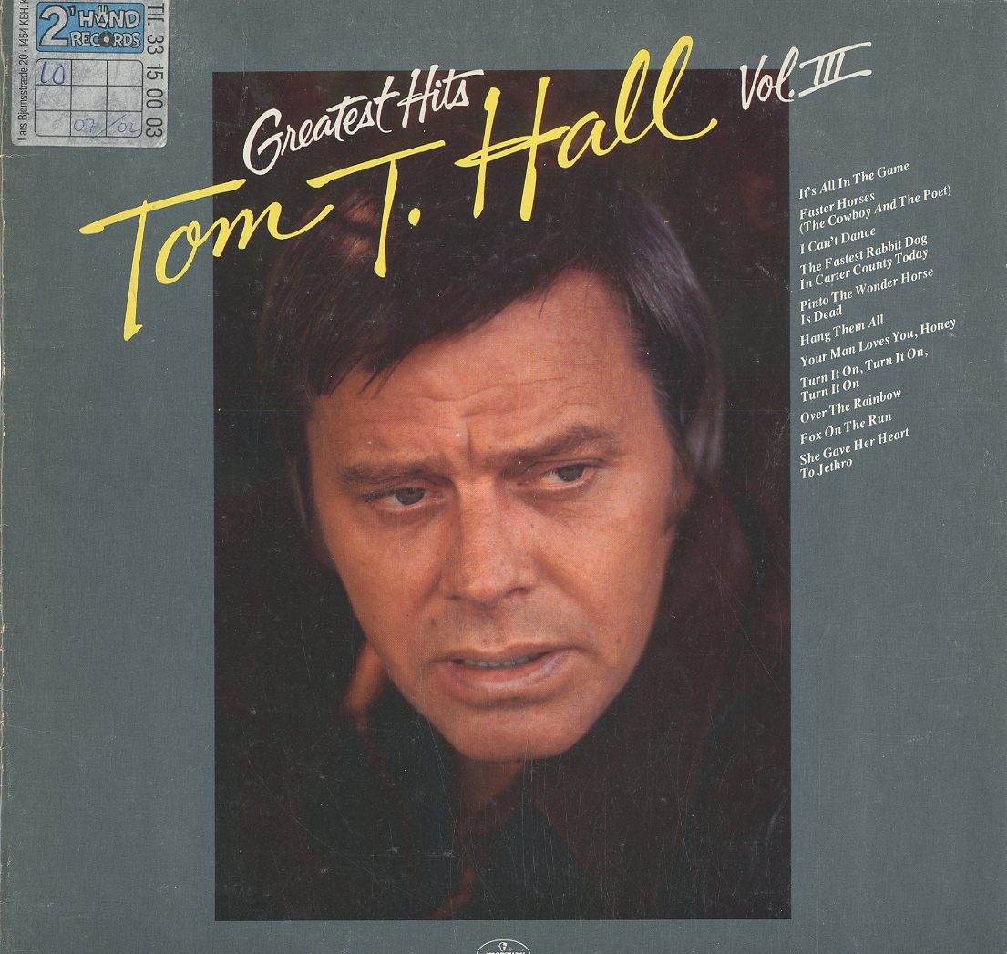 Albumcover Tom T. Hall - Greatest Hits Vol. III