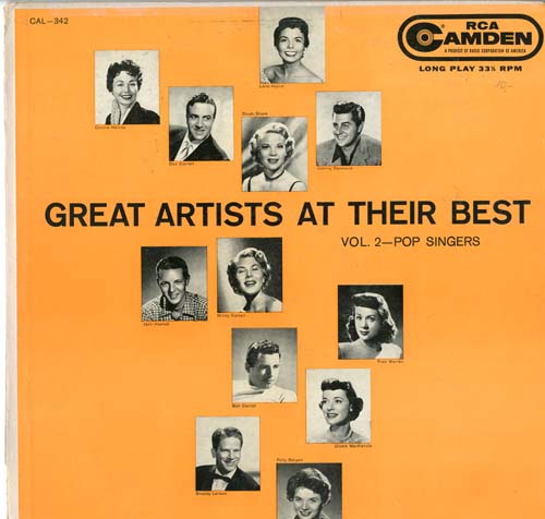 Albumcover RCA Sampler - Great Artists At Their Best (Vol. 2 Pop Singers)