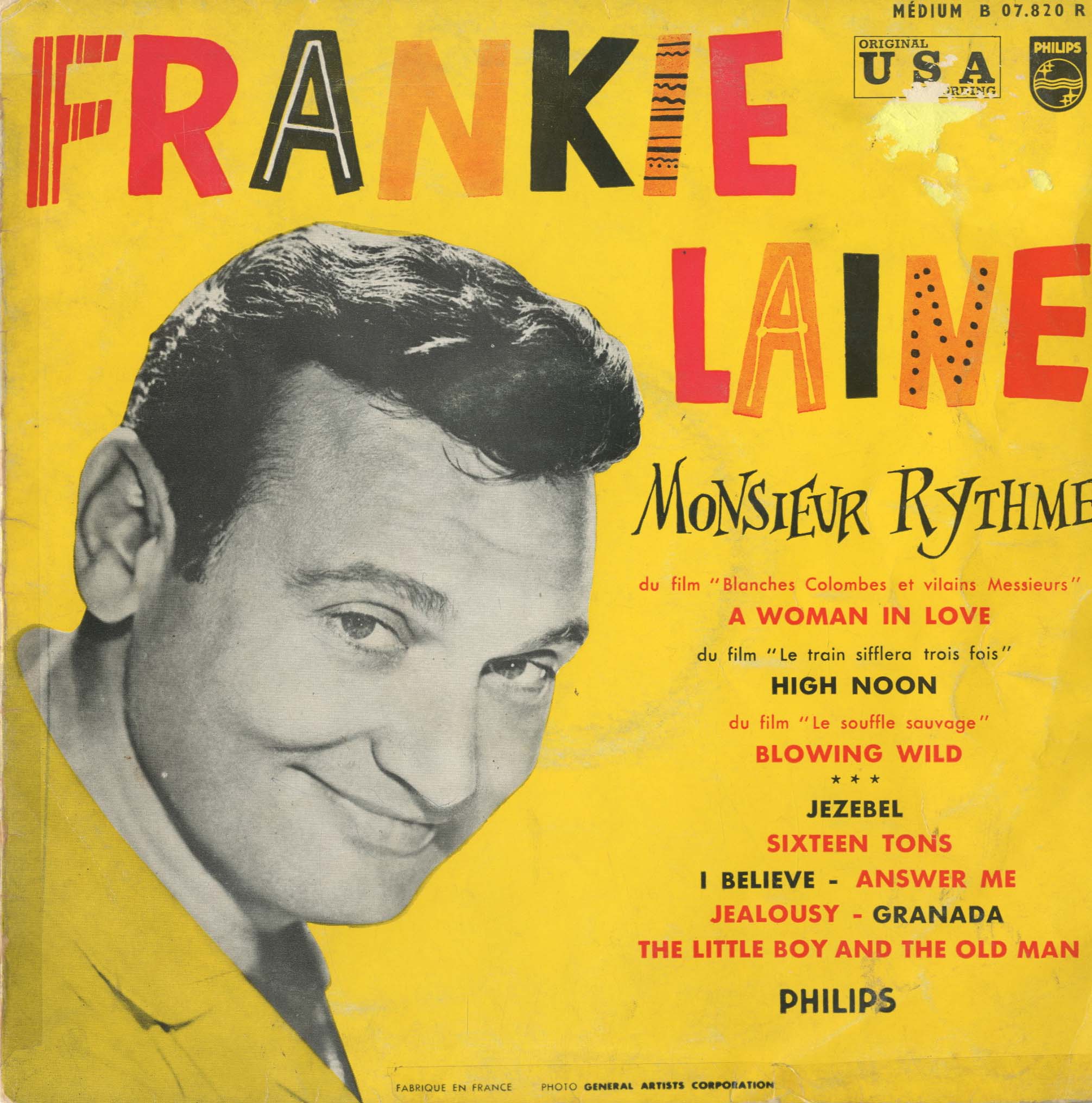 Albumcover Frankie Laine - Monsieur Rhythme (25 cm)