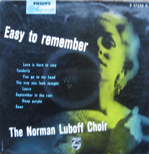 Albumcover Norman Luboff Chor - Easy To Remember (25 cm)
