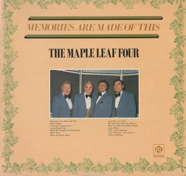 Albumcover The Maple Leaf Four - Memories Are Made of This