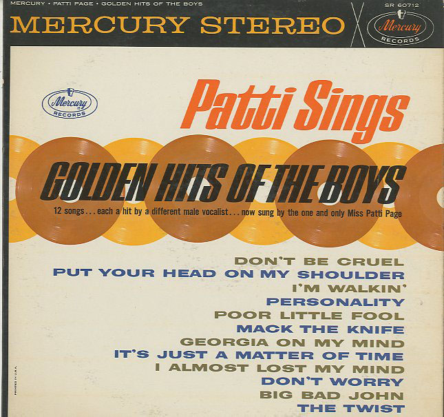 Albumcover Patti Page - Golden Hits of the Boys