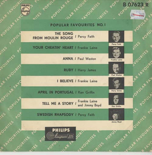 Albumcover Philips Sampler - Popular Favourites No.  1 (25 cm)