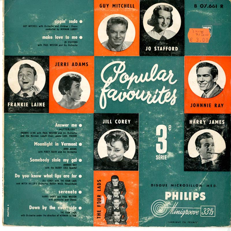 Albumcover Philips Sampler - Popular Favourites 3e serie (25 cm)
