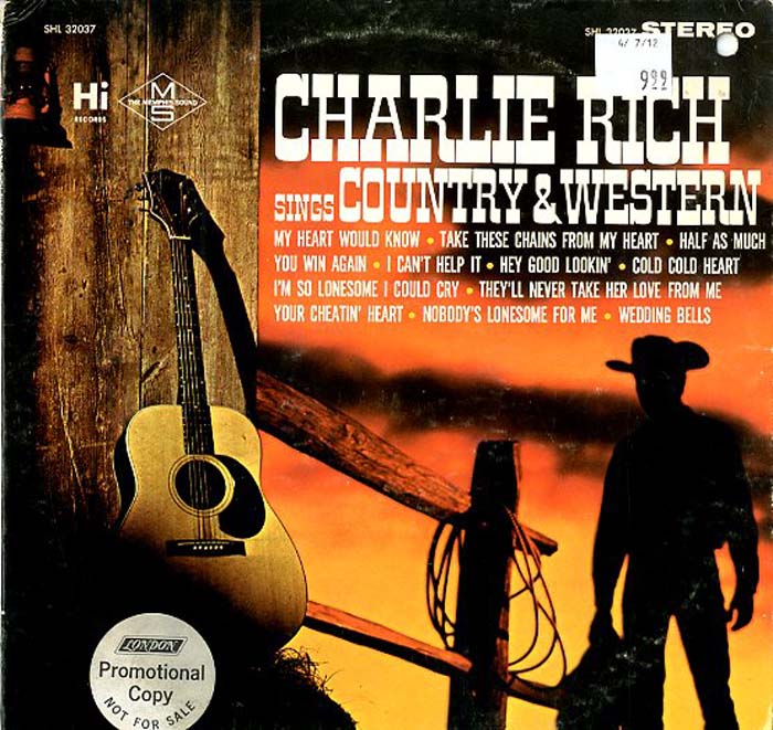 Albumcover Charlie Rich - Sings Country & Western