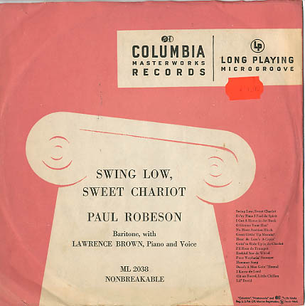 Albumcover Paul Robeson - Swing Low Sweet Chariot (25 cm)