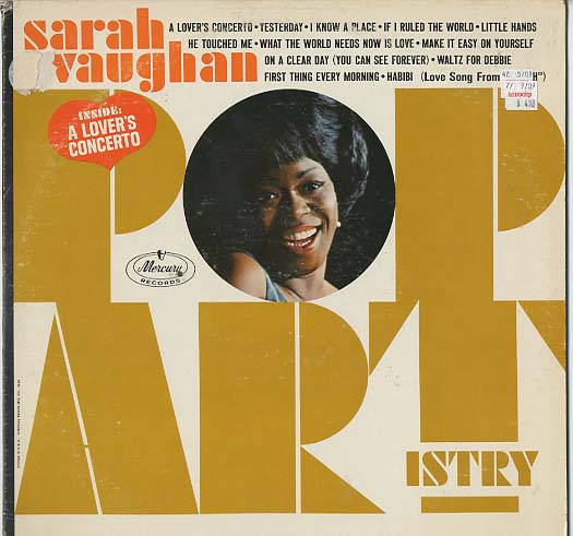 Albumcover Sarah Vaughan - Pop Artistry
