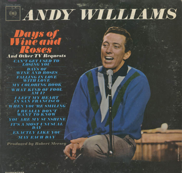Albumcover Andy Williams - Days Of Wine and Roses