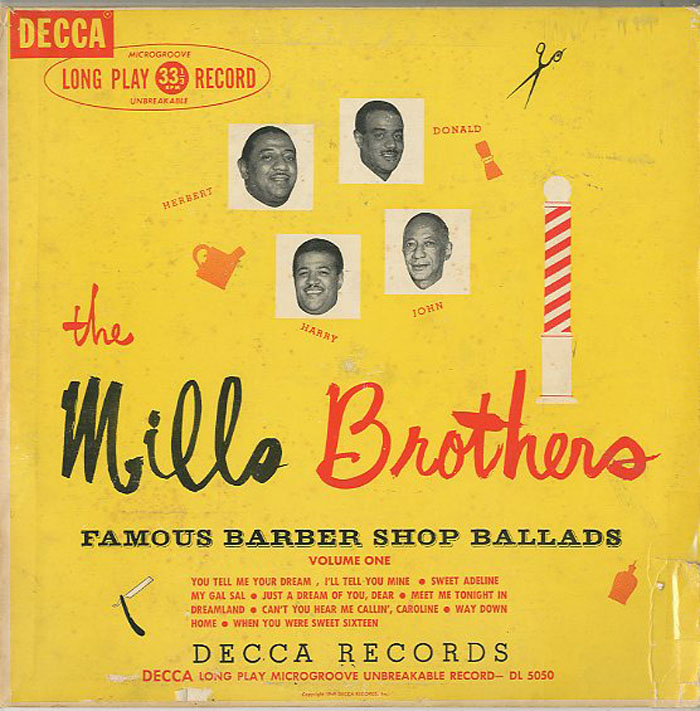 Albumcover Mills Brothers - Famous Barber Shop Ballads Vol. 1 (25 cm)