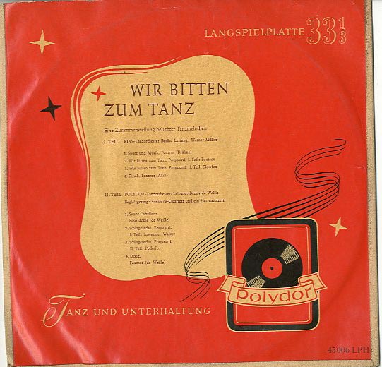 Albumcover Various Instrumental Artists - Wir bitten zum Tanz (25 cm)