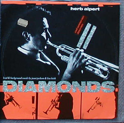Albumcover Herb Alpert & Tijuana Brass - Diamonds - Lead & Background Vocals by Janet Jackson & Lisa Keith<br>Maxi 45 RPM