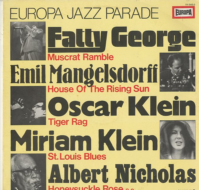 Albumcover Various Jazz Artists - Europa Jazz Parade 