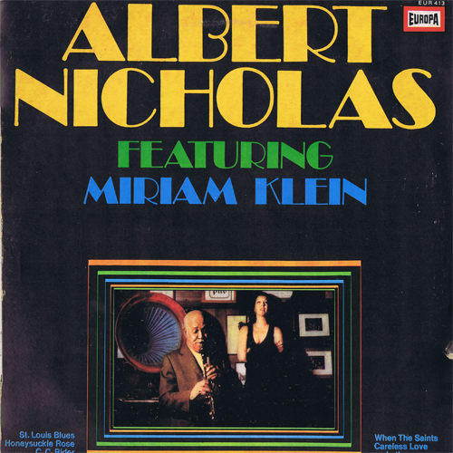 Albumcover Albert Nicholas  feat. Miriam Klein - Albert Nicholas Featuring Miriam Klein