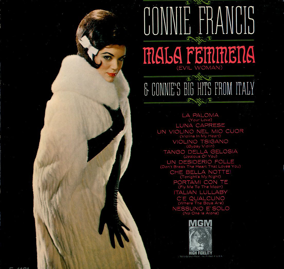 Albumcover Connie Francis - Mala Femmena (Evil Woman) & Connie´s Big Hits From Italy