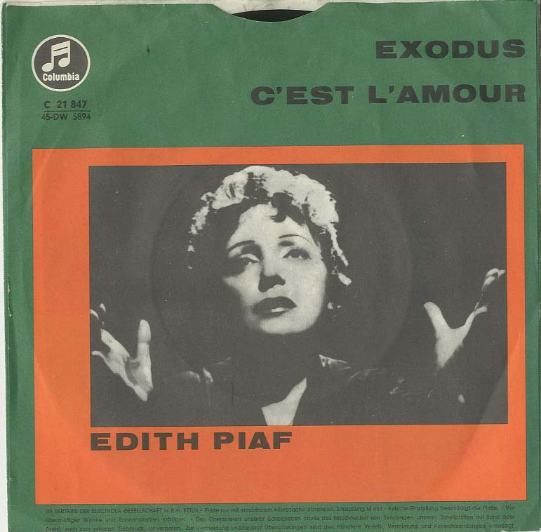 Albumcover Edith Piaf - Exodus / Cest Lamour