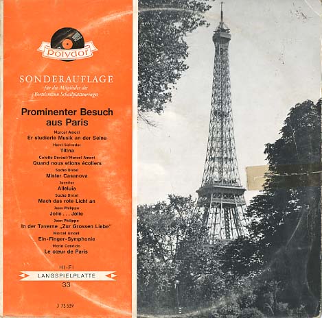 Albumcover Polydor Sampler - Prominenter Besuch aus Paris