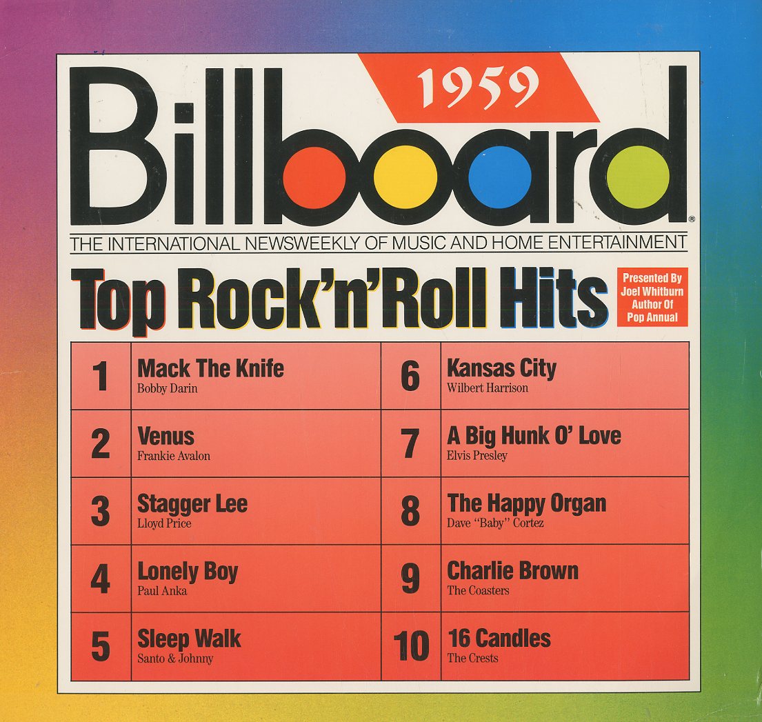 Albumcover Billboard  Hits - Top Rock´n´Roll Hits  Billboard 1959
