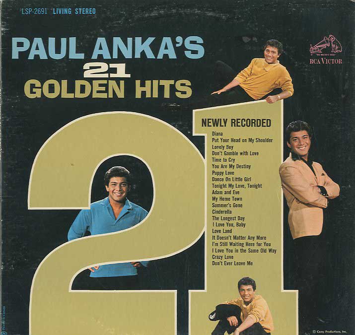 Albumcover Paul Anka - Paul Ankas 21 Golden Hits - Newly Recorded