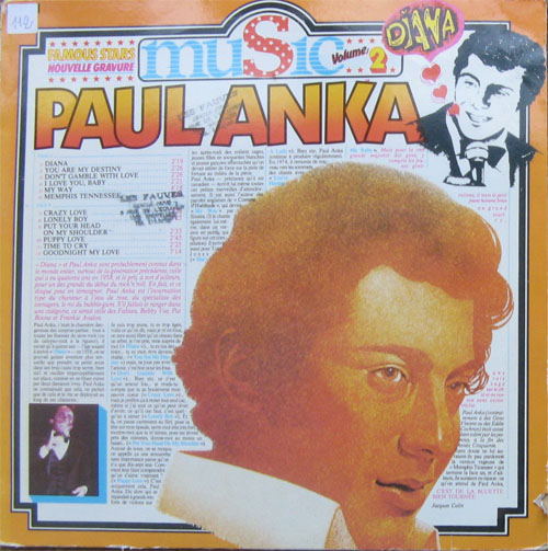Albumcover Paul Anka - Paul Anka -  Music Volume 2 - Reihe Famous Stars