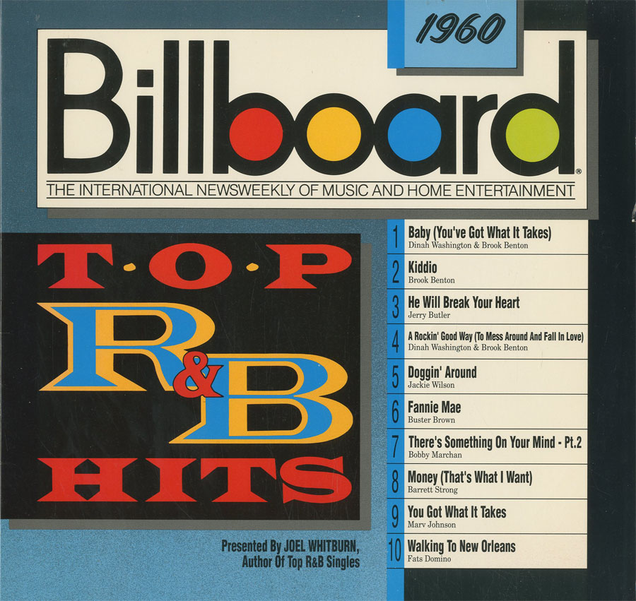 Albumcover Billboard  Hits - Top R&B Hits 1960