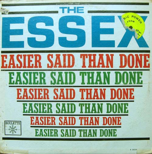 Albumcover The Essex - Easier Said Than Done