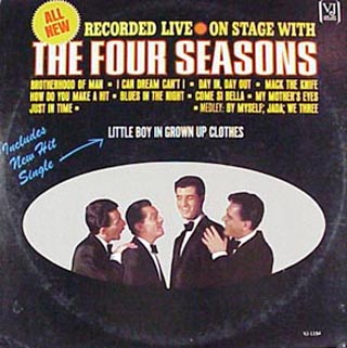 Albumcover The Four Seasons - On Stage With The Four Seasons - Recorded Live