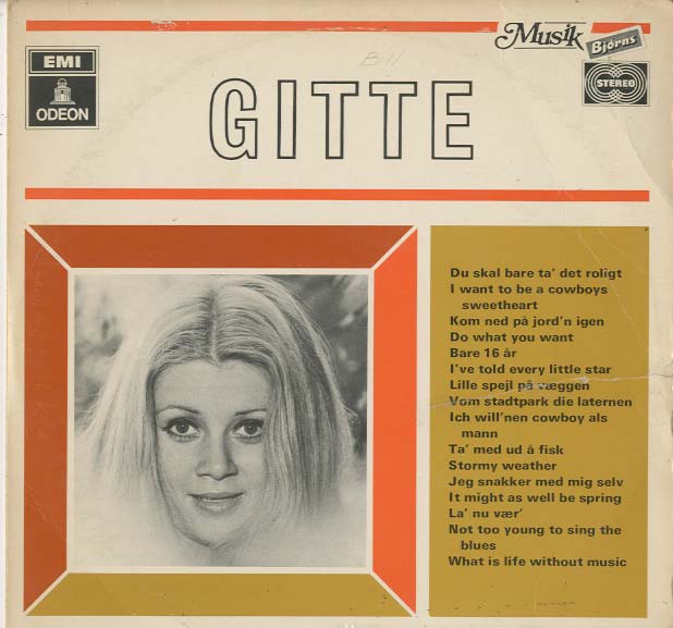 Albumcover Gitte - Gitte