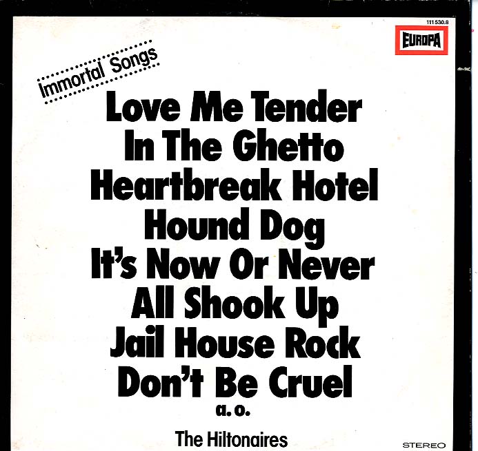 Albumcover The Hiltonaires - Immortal Songs