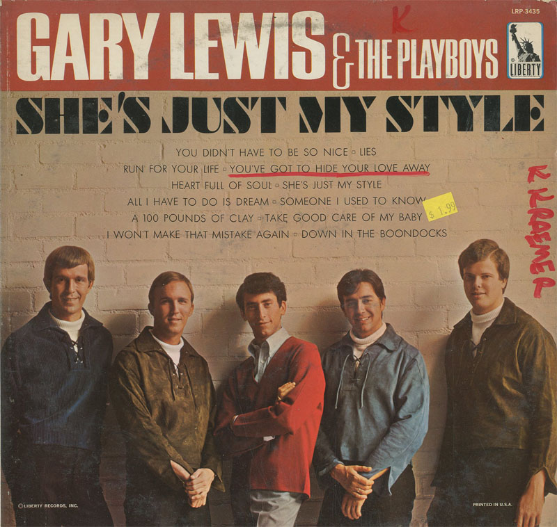 Albumcover Gary Lewis - She´s Just My Style