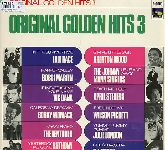 Albumcover Original Golden Hits (Sunset Sampler) - Original Golden Hits 3