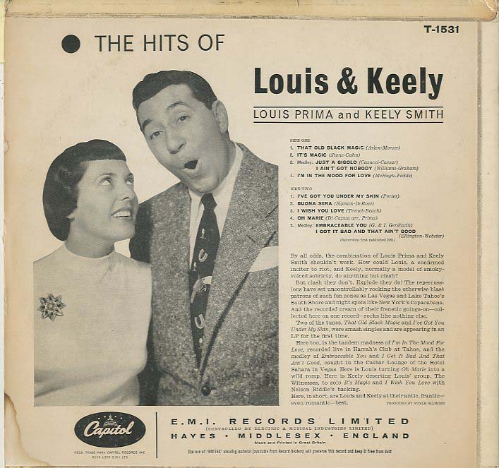 Louis Prima Digs Keely Smith