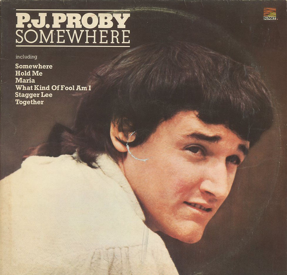 Albumcover P. J.  Proby - Somewhere (Compilation, Diff. Titles)