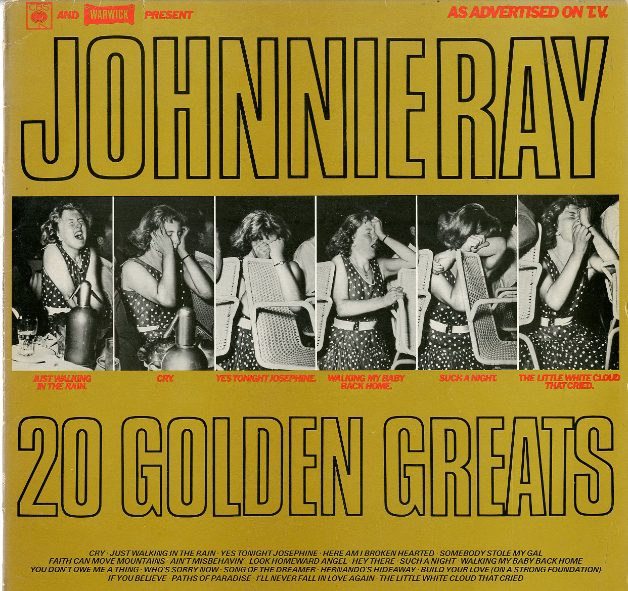 Albumcover Johnnie Ray - 20 Golden Greats