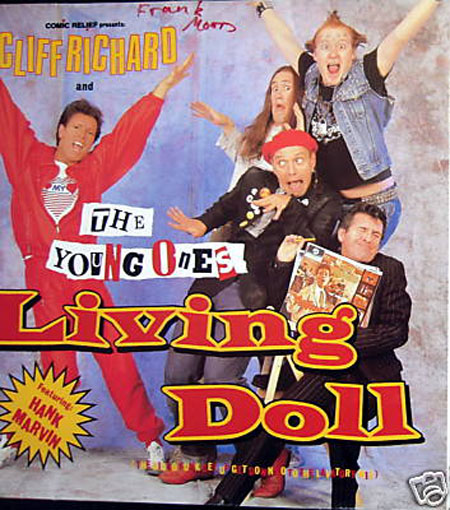 Albumcover Cliff Richard - Living Doll - Comic Version mit The Young Ones , feat. Hank Marvin (Disco Funk Get Up Get Down Go To The Lavatory Mix (6:29)