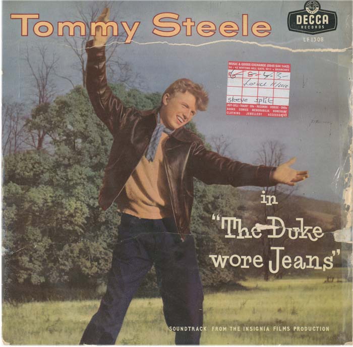 Albumcover Tommy Steele - The Duke Wore Jeans - Soundtrack From The Insignia Films Production (25 cm)